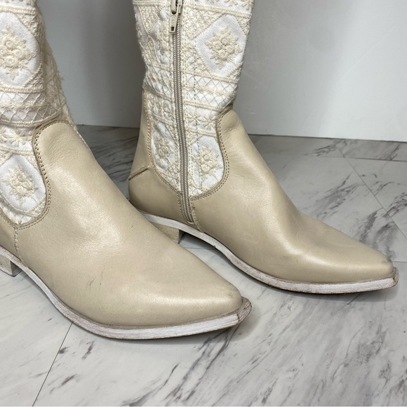 Free People Bren Crochet Slouch Tall Boot 37 - Picture 11 of 14